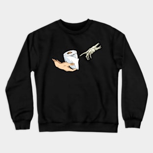 CREATION OF ADAM TOILET PAPER Crewneck Sweatshirt